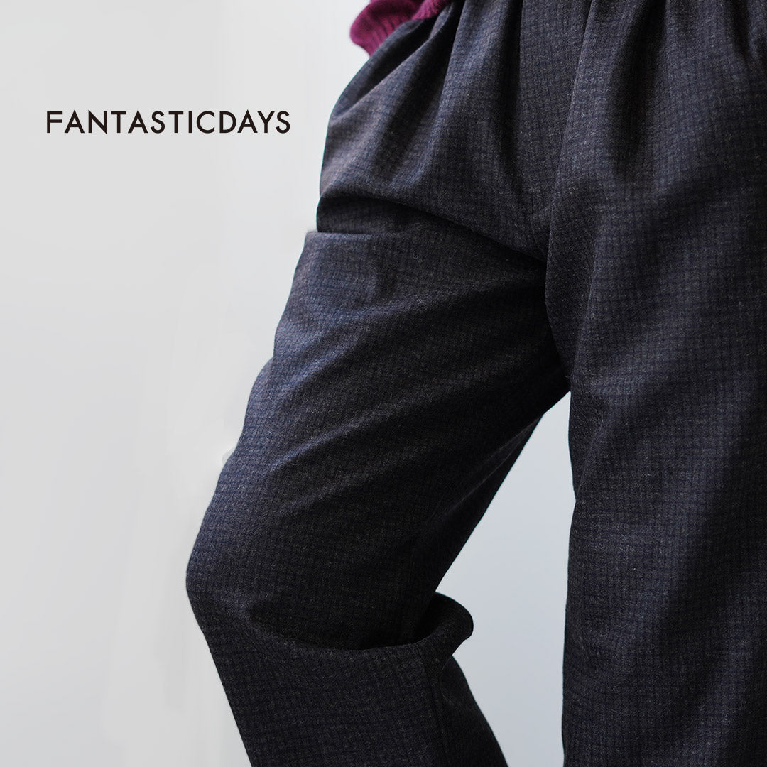 FANTASTICDAYS / Pantalon facile en tweedy en laine de polyester recyclé