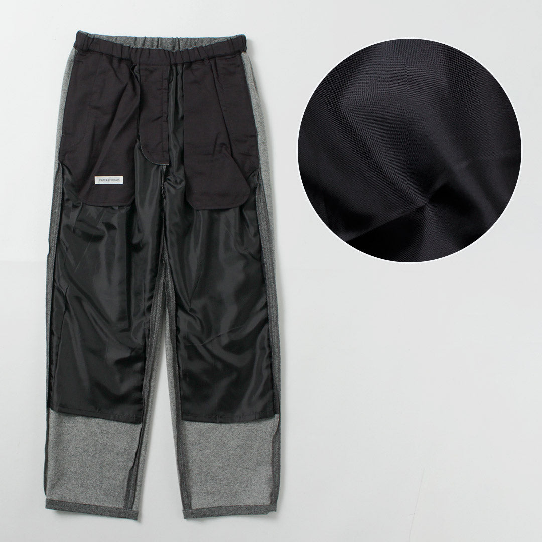 FANTASTICDAYS / Pantalon facile en tweedy en laine de polyester recyclé