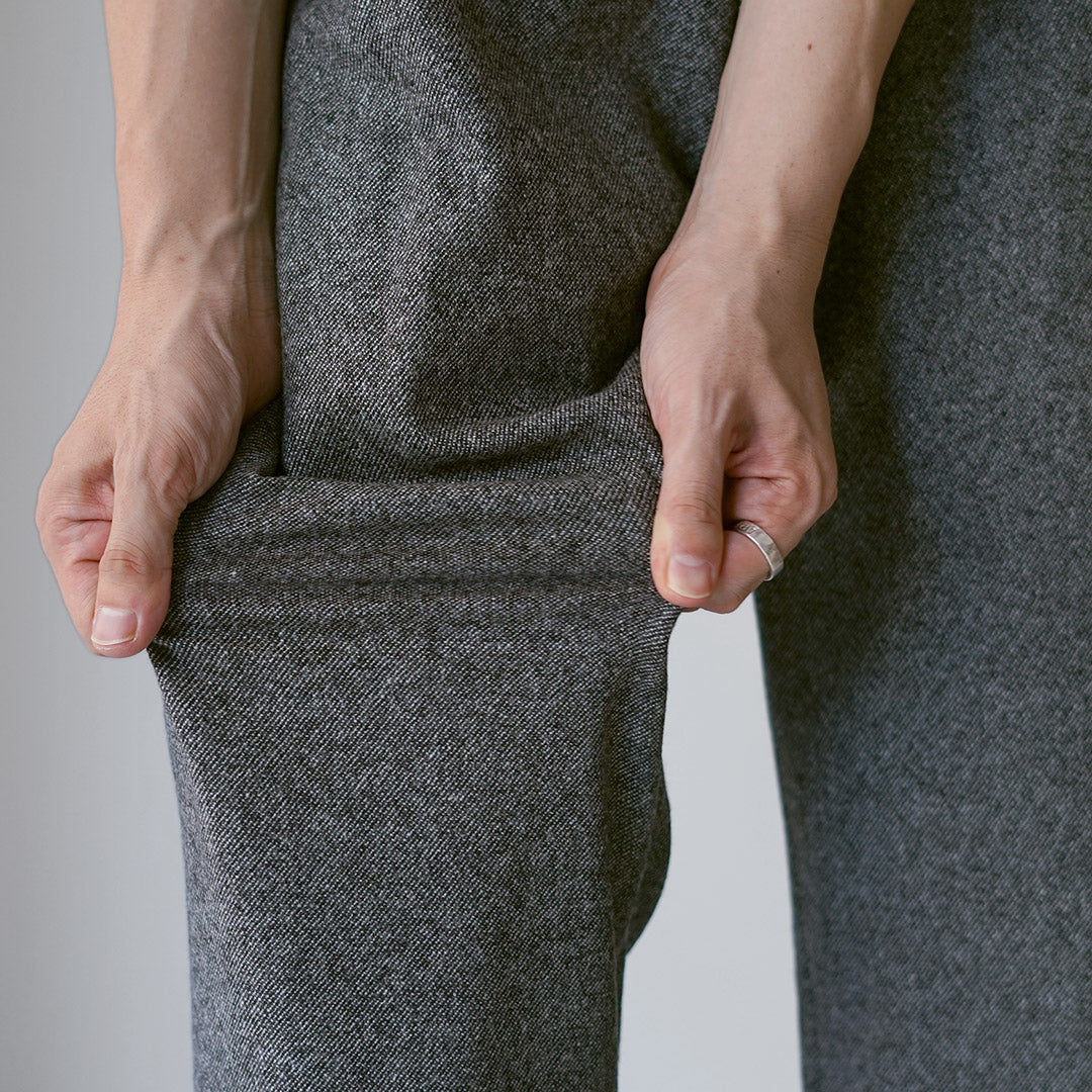 FANTASTICDAYS / Pantalon facile en tweedy en laine de polyester recyclé