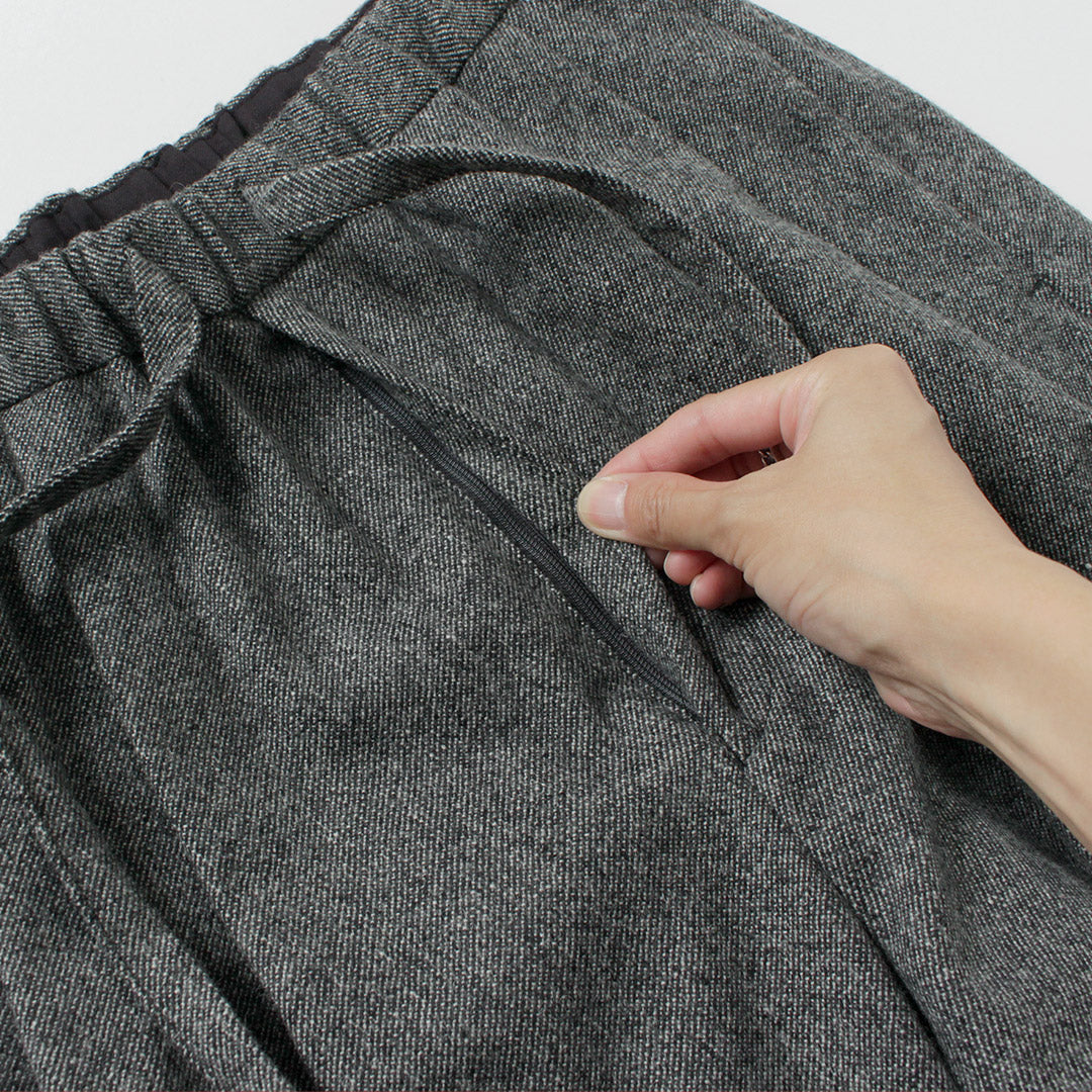 FANTASTICDAYS / Pantalon facile en tweedy en laine de polyester recyclé