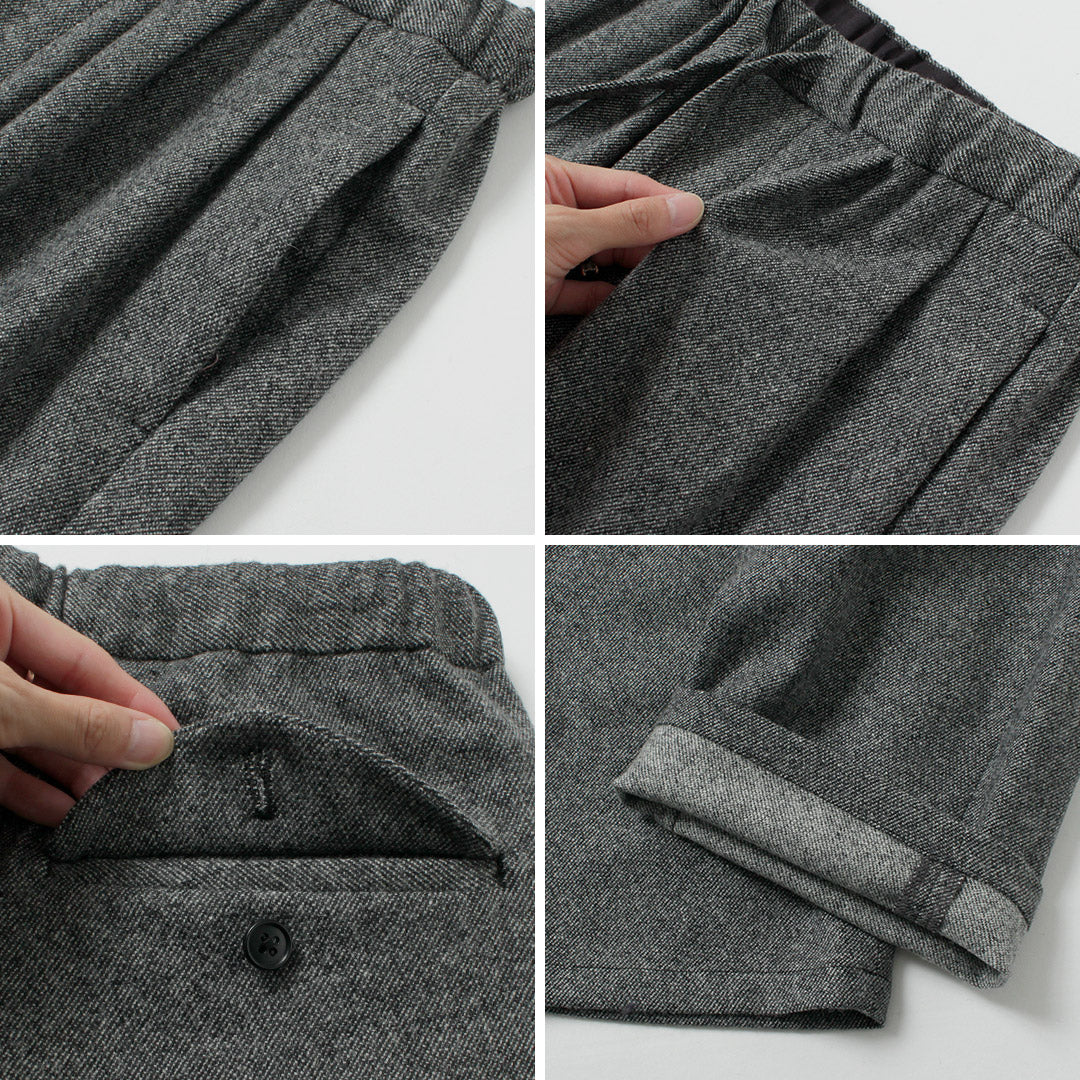 FANTASTICDAYS / Pantalon facile en tweedy en laine de polyester recyclé