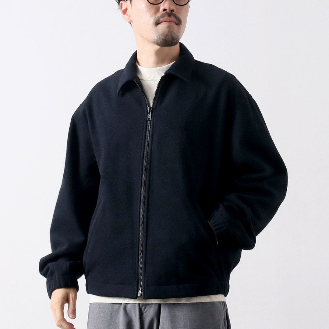 FUJITO / 再生羊毛斜紋布拉鍊夾克衫