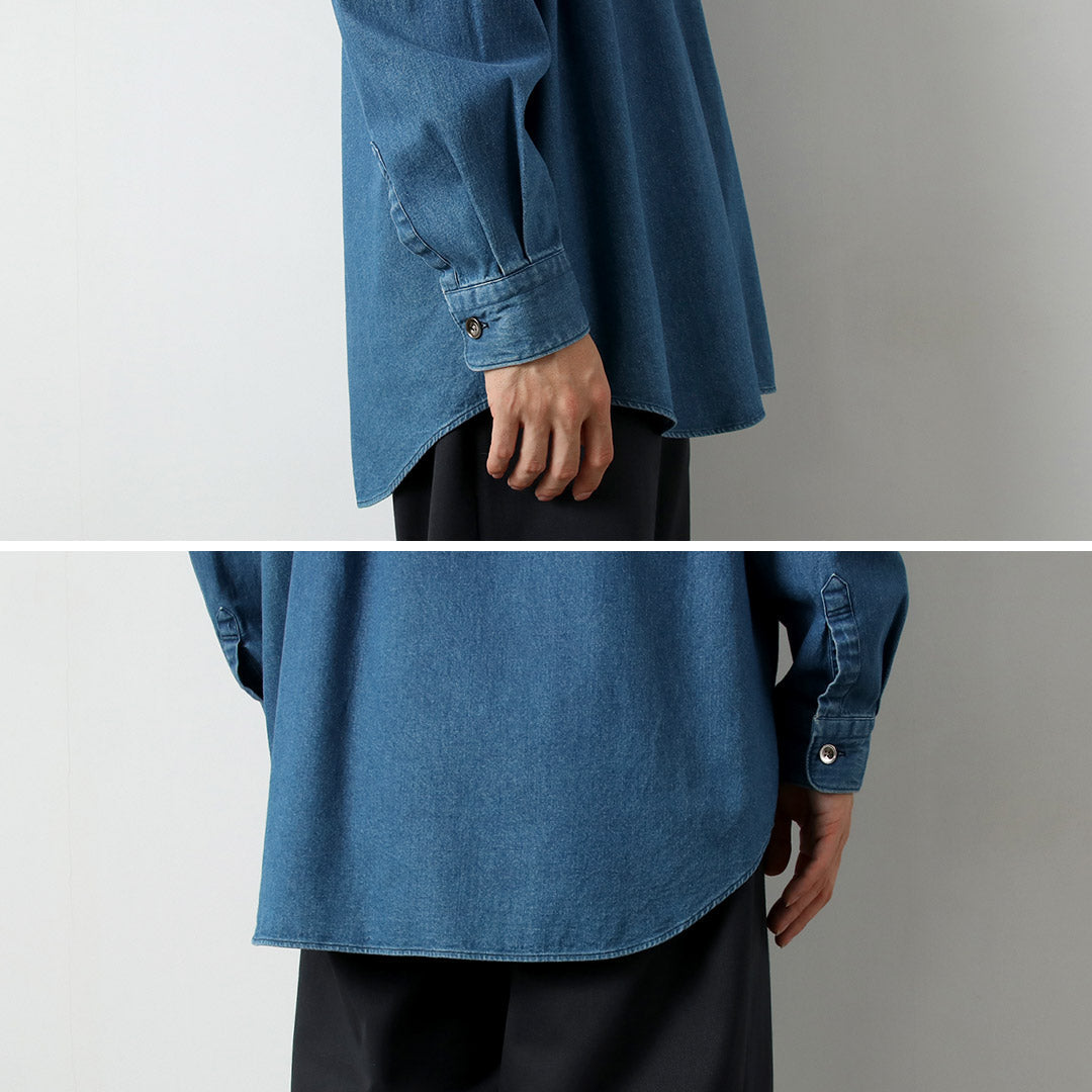 FUJITO / Chemise grande taille en denim 8oz