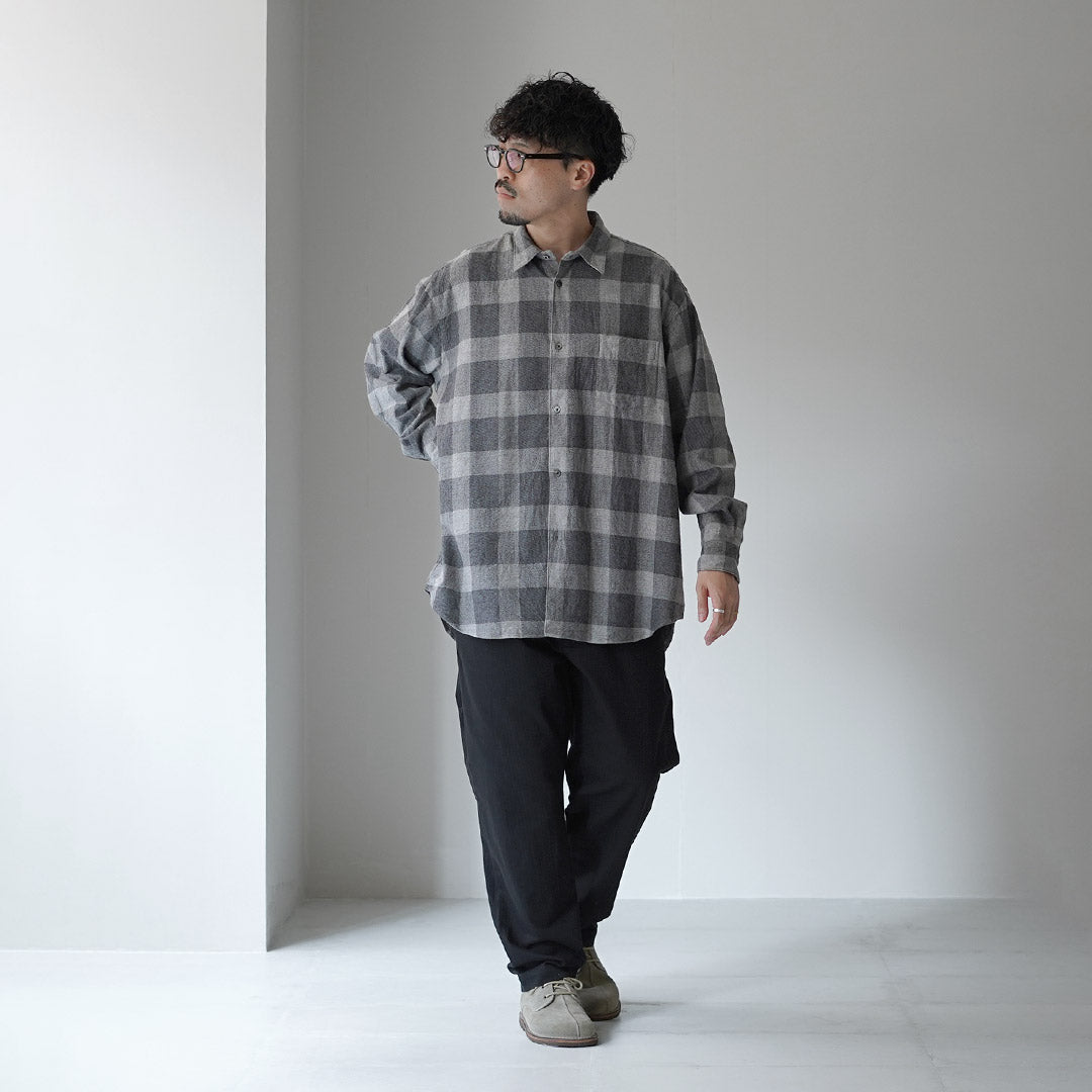 FUJITO / 人字纹斜纹休闲裤