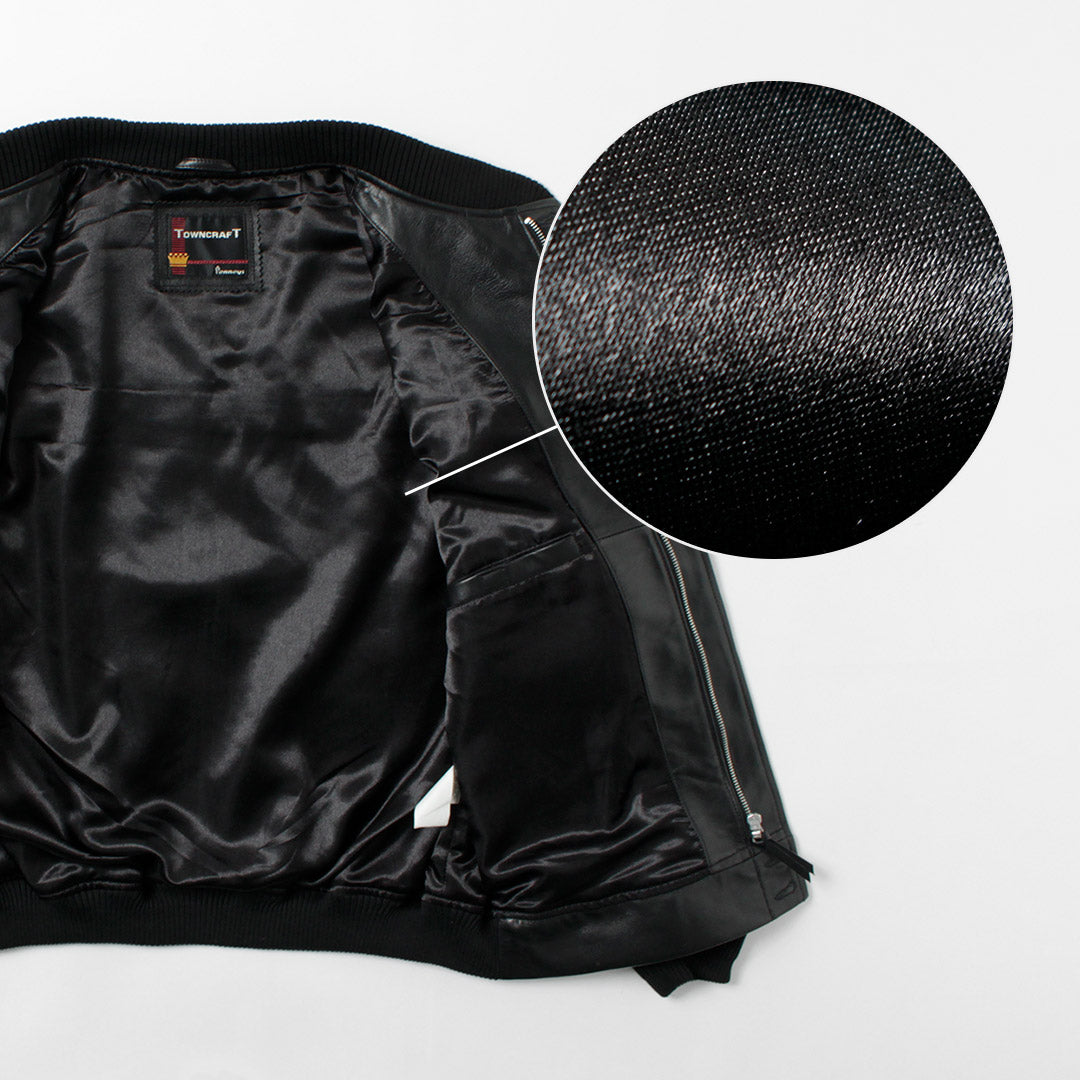 TOWNCRAFT / Chaqueta Derby de piel