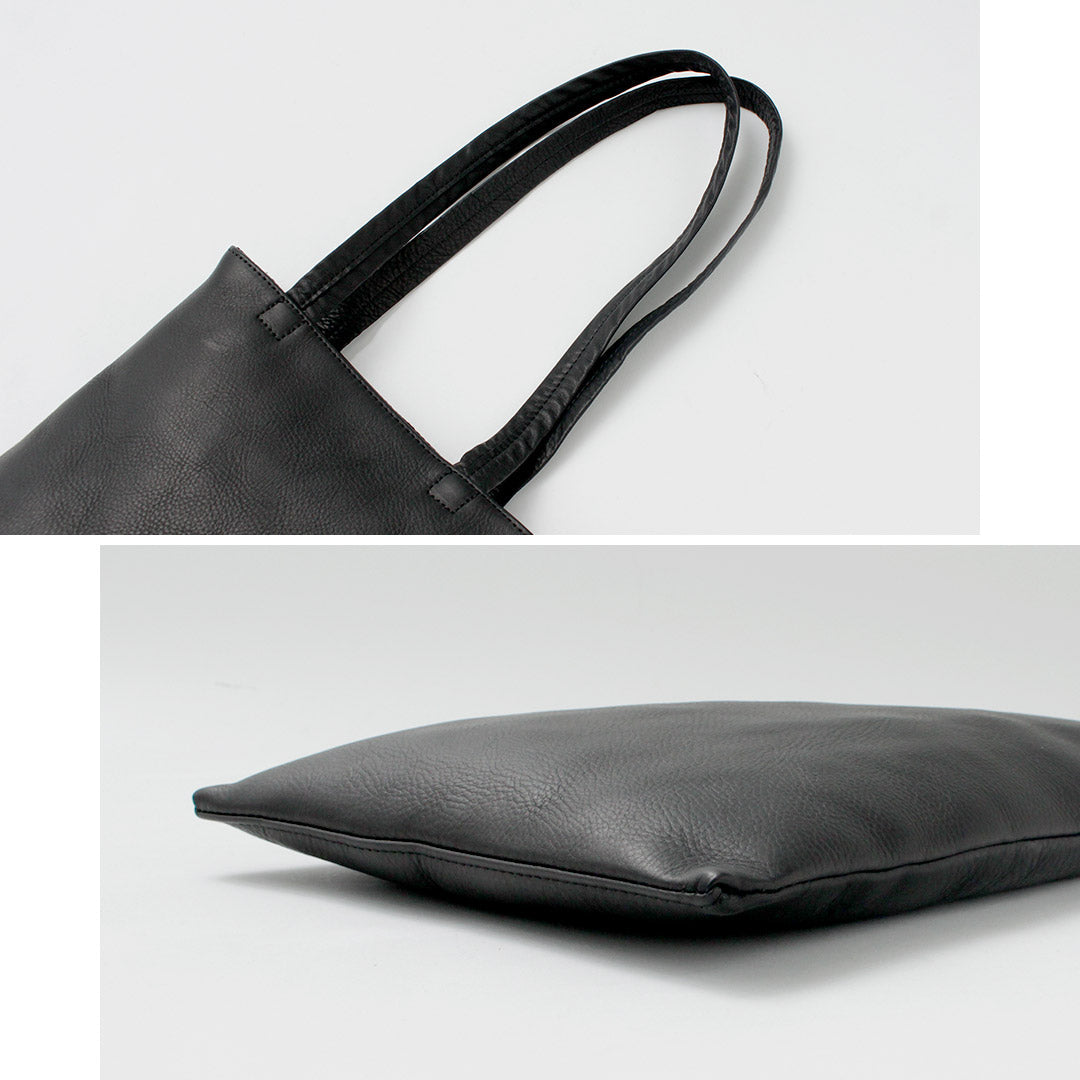 MR.OLIVE / IMPERMA-LEATHER 扁平托特包 M