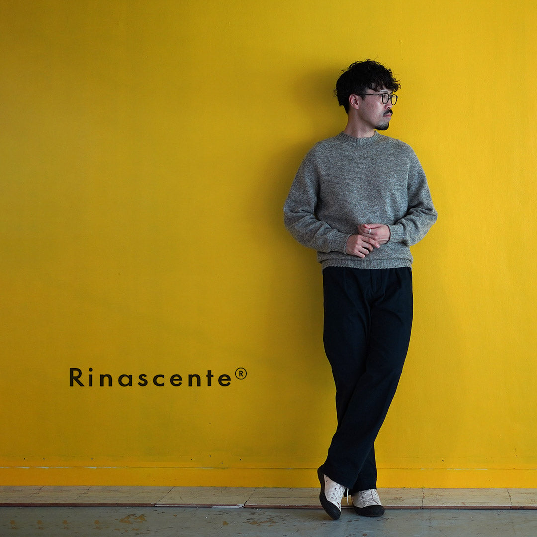 RINASCENTE / 設得蘭羊毛無縫圓領針織衫