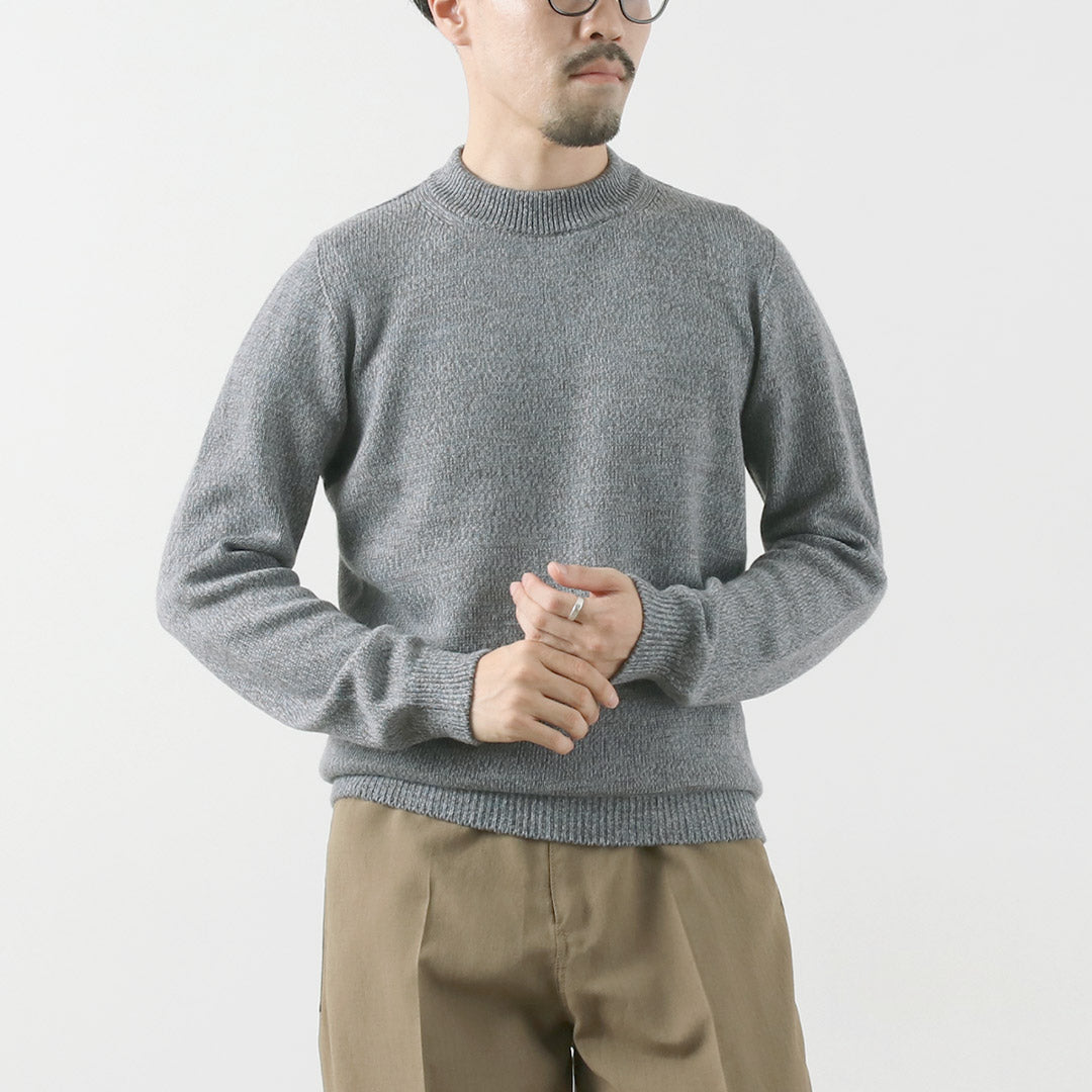 RINASCENTE / Tejido italiano con cuello simulado en mezcla de lana cashmere