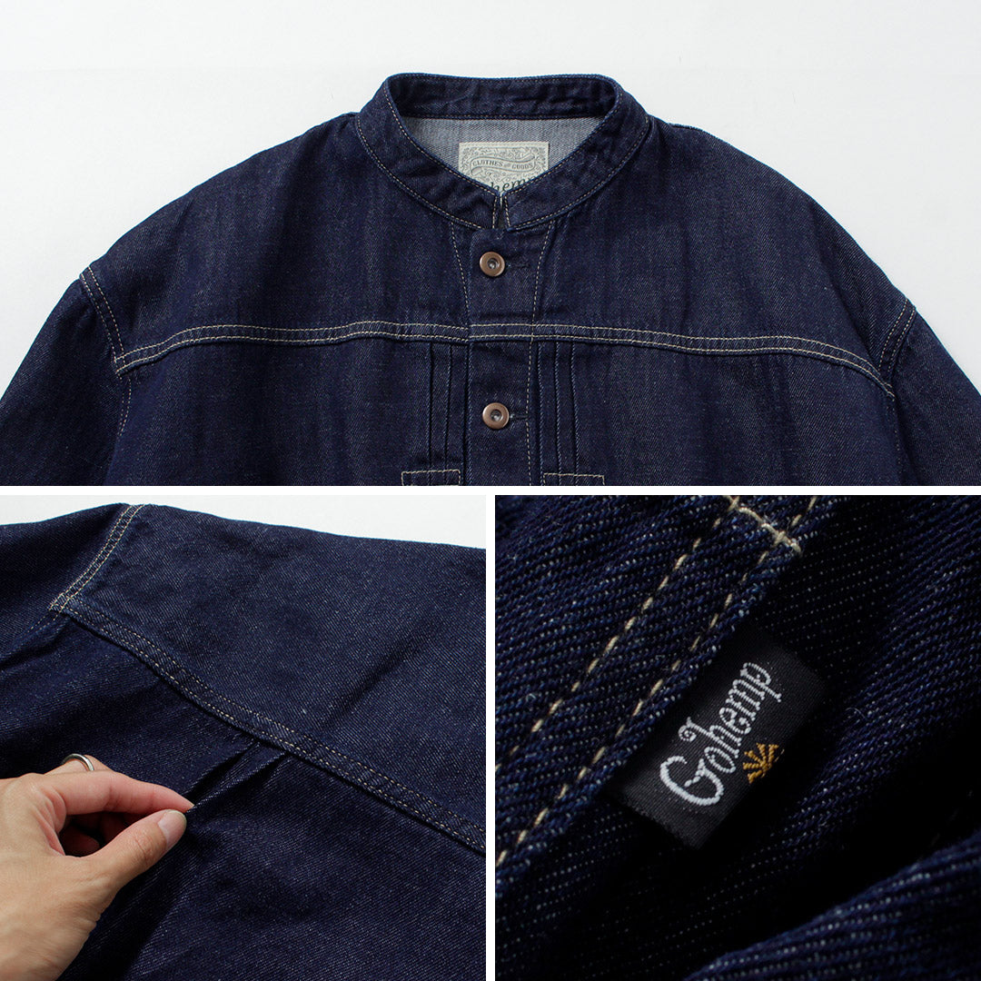 GOHEMP / Chaqueta vaquera de 3 pliegues de 9 oz