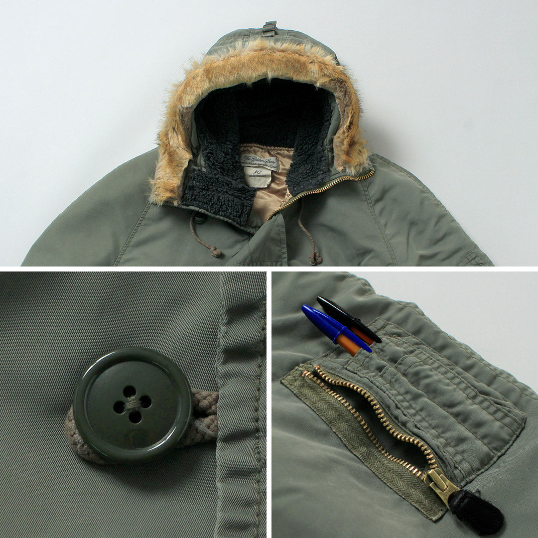 REMI RELIEF / Veste en fourrure écologique N-3B en sergé de nylon recyclé