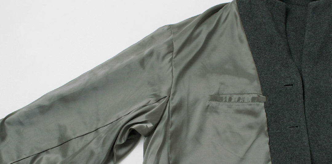 BASISBROEK / BALENN Wool-Nylon Flannel Chester Coat