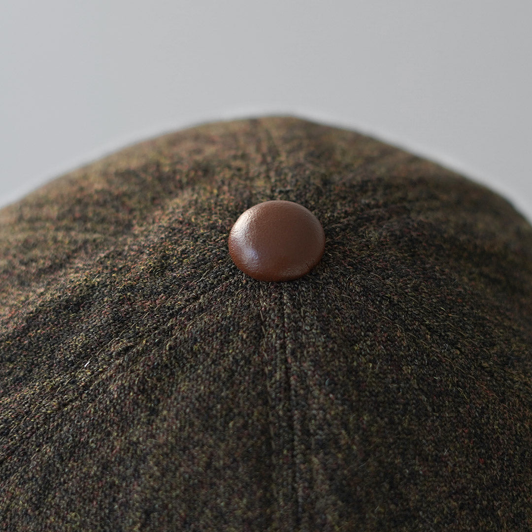 HIGHER / Gorra militar Serge x con ala de cuero