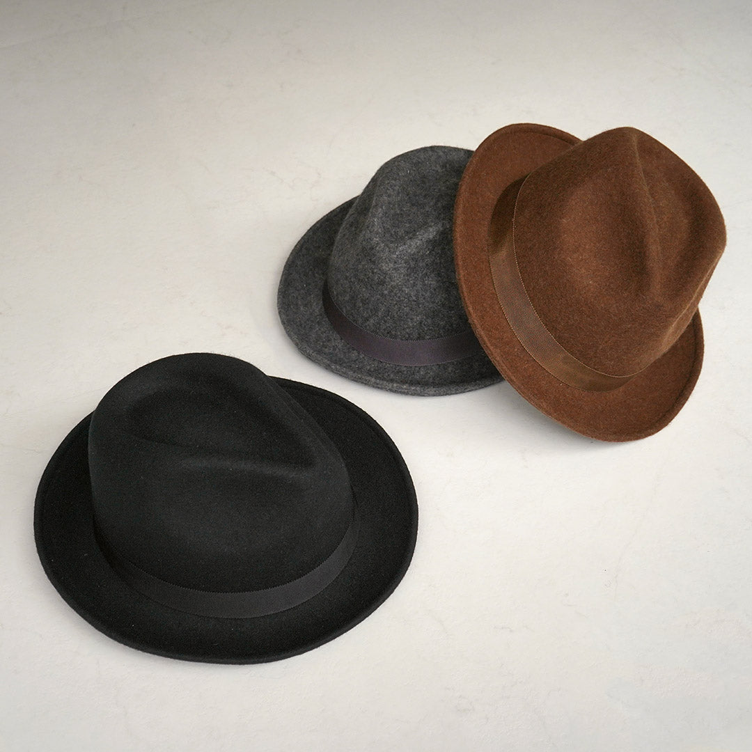 HIGHER / Sombrero Fedora con ala de fieltro