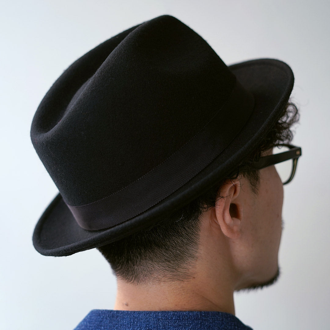 HIGHER / Sombrero Fedora con ala de fieltro