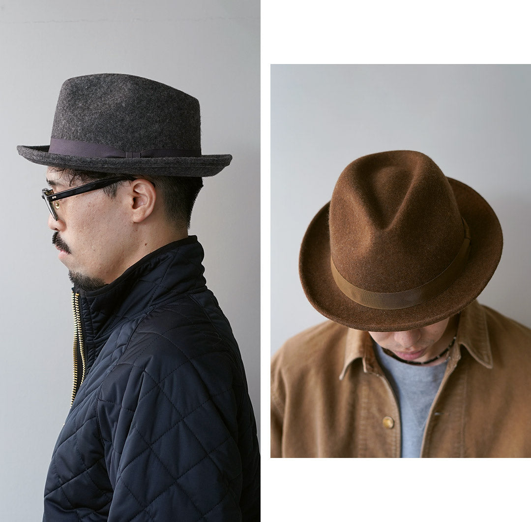 HIGHER / Sombrero Fedora con ala de fieltro