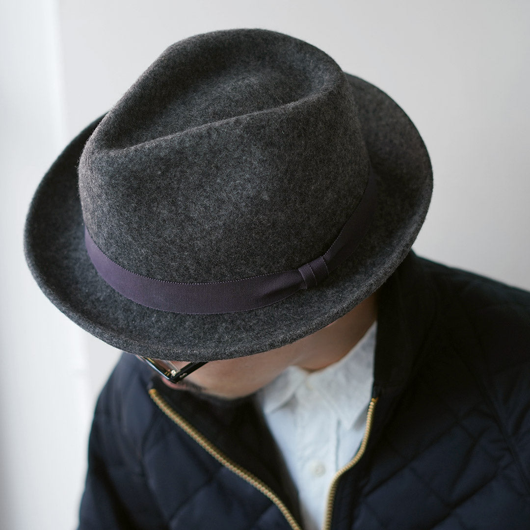 HIGHER / Sombrero Fedora con ala de fieltro