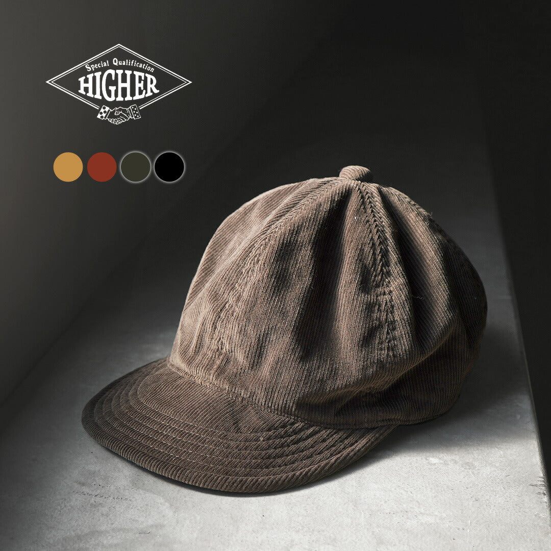 HIGHER / Gorra de pana de 14 columnas