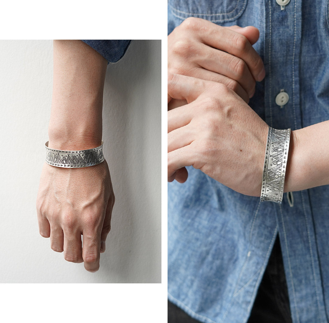 phaduA / Brazalete ancho Karen Silver Mountain