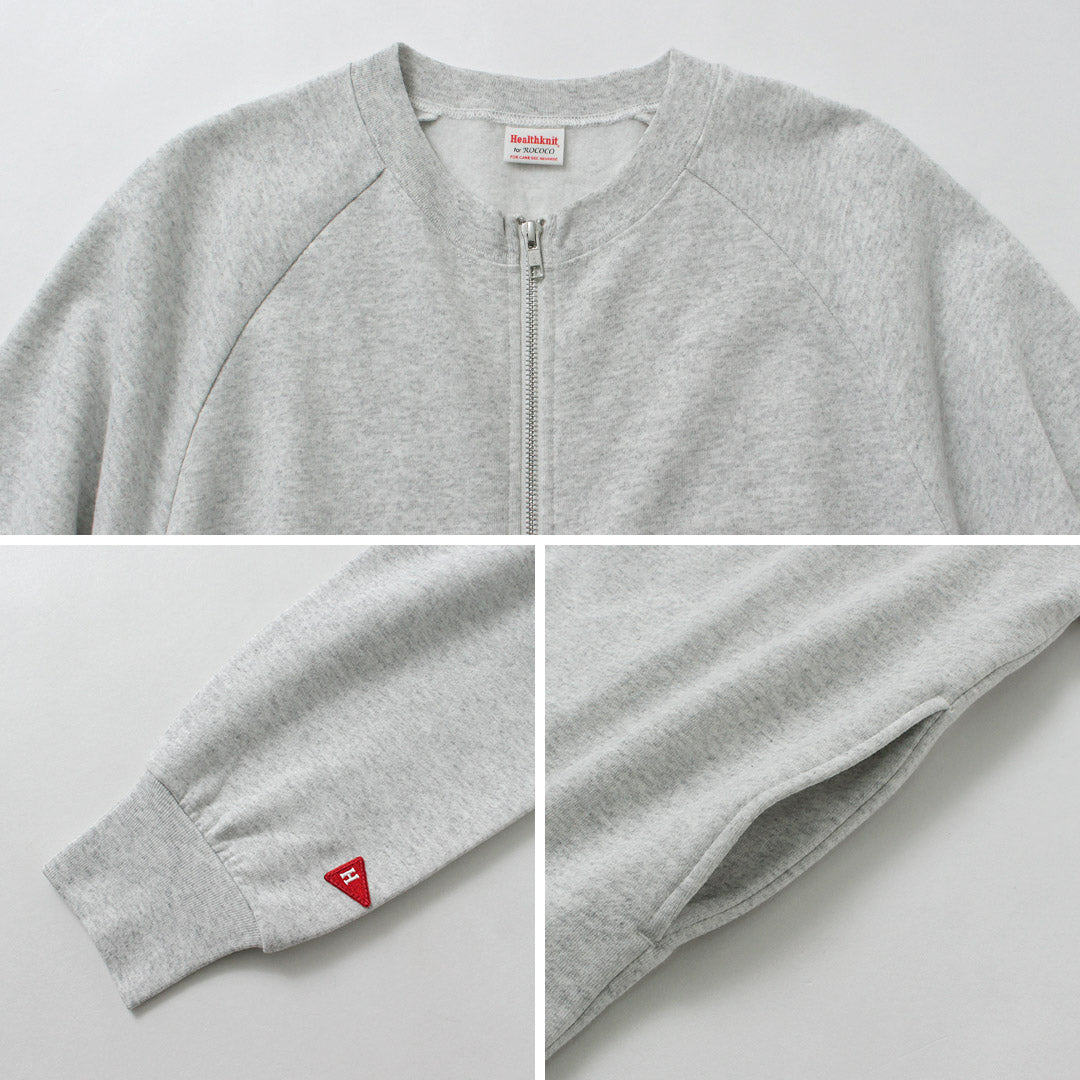 HEALTHKNIT / 经典毛衣圆领拉链开衫