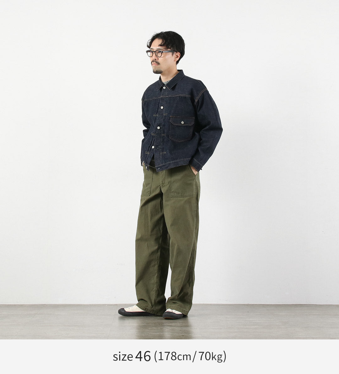 CANNE À SUCRE / Veste en jean 1er type 13,5oz - Modèle 1936 à dos fendu