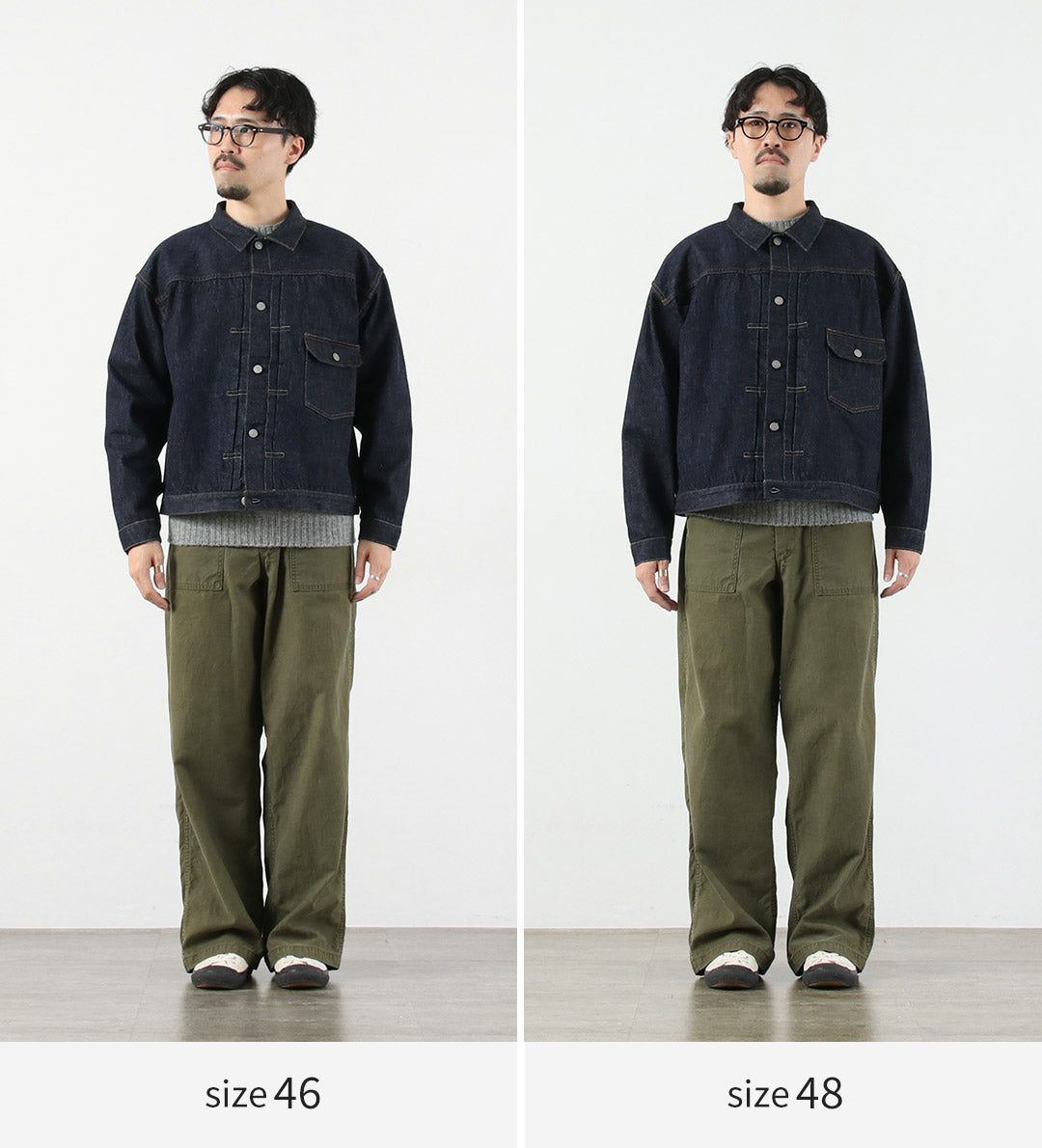 CANNE À SUCRE / Veste en jean 1er type 13,5oz - Modèle 1936 à dos fendu