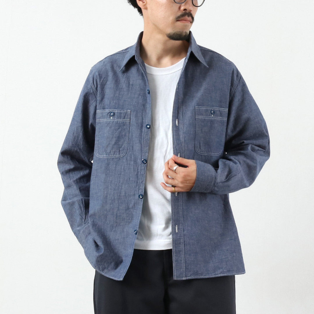 BUZZ RICKSONS / 샴브레이 워크 셔츠