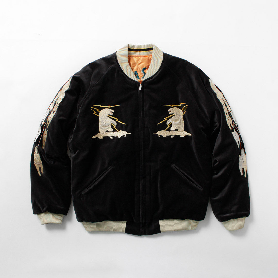 TAILOR TOYO / Veste souvenir matelassée en velours
