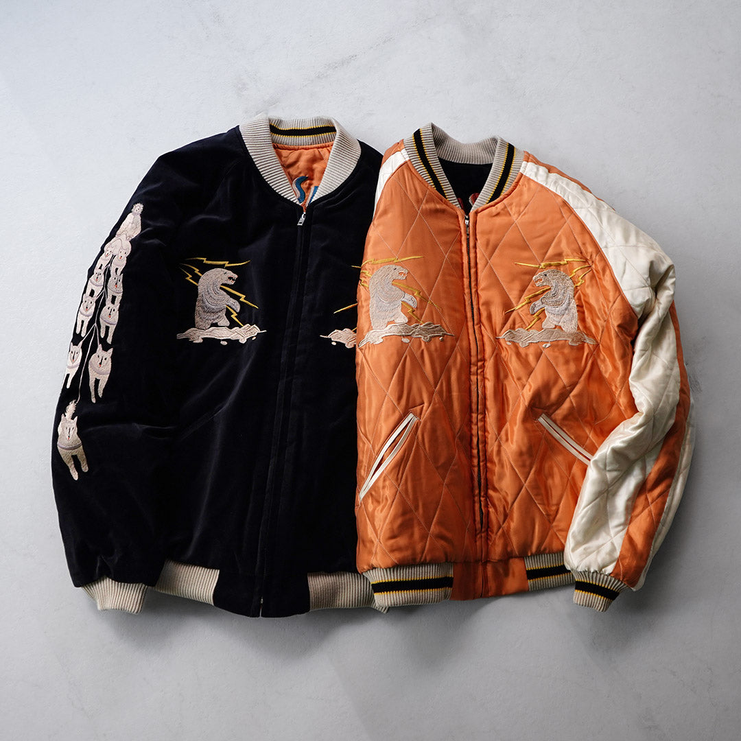 TAILOR TOYO / Veste souvenir matelassée en velours