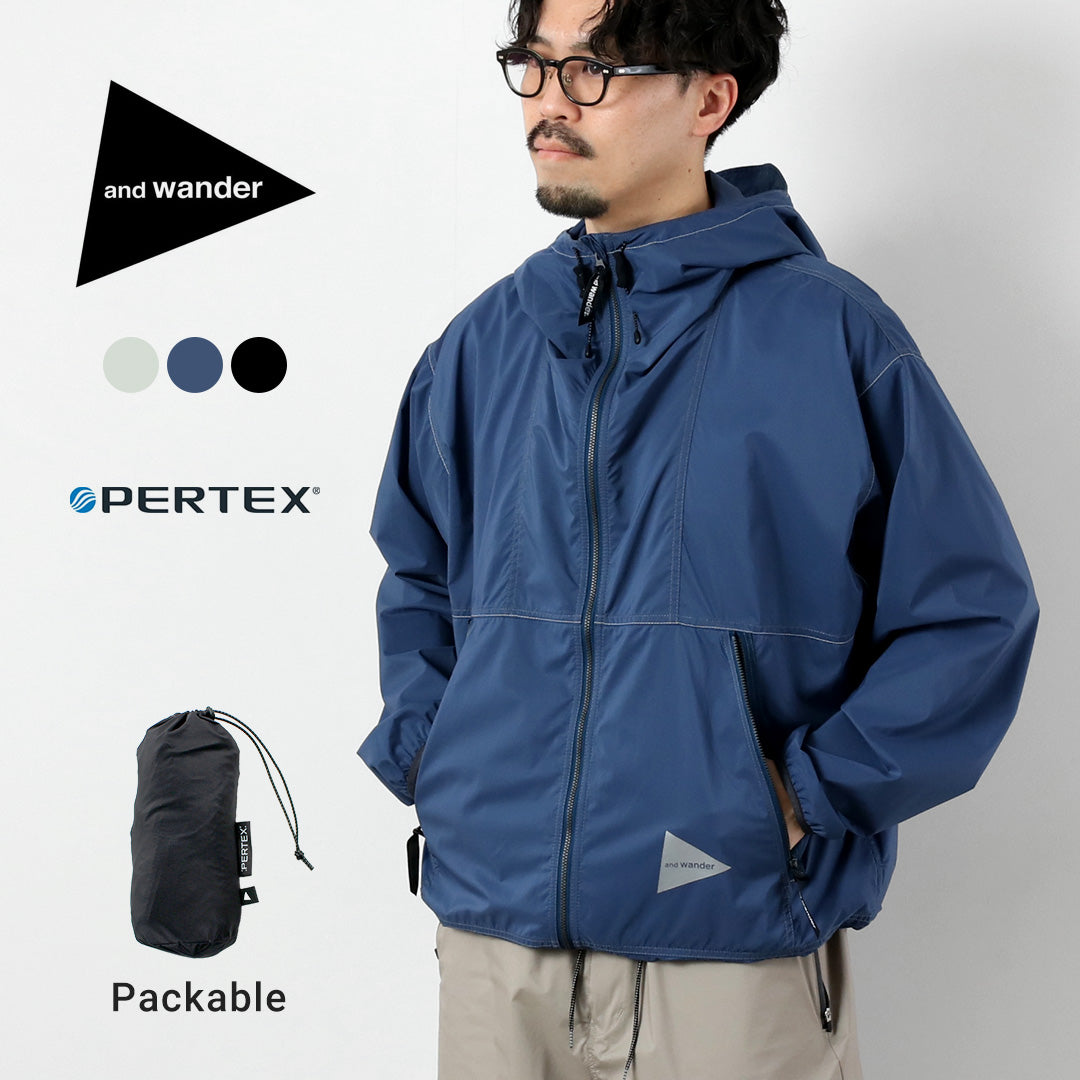 AND WANDER / AND WANDER Veste coupe-vent Pertex M