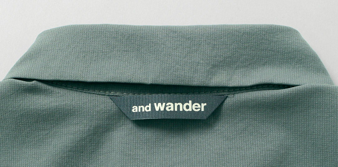 AND WANDER / 드라이 통기성 반팔 셔츠