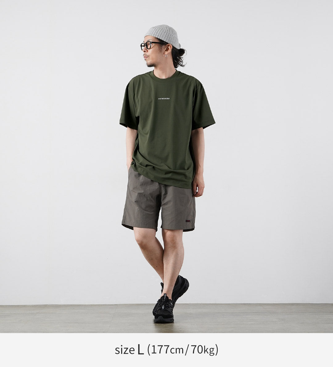 AND WANDER / 드라이 메쉬 티셔츠
