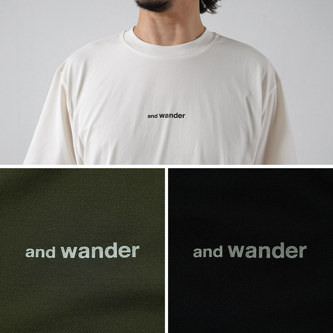 AND WANDER / 드라이 메쉬 티셔츠