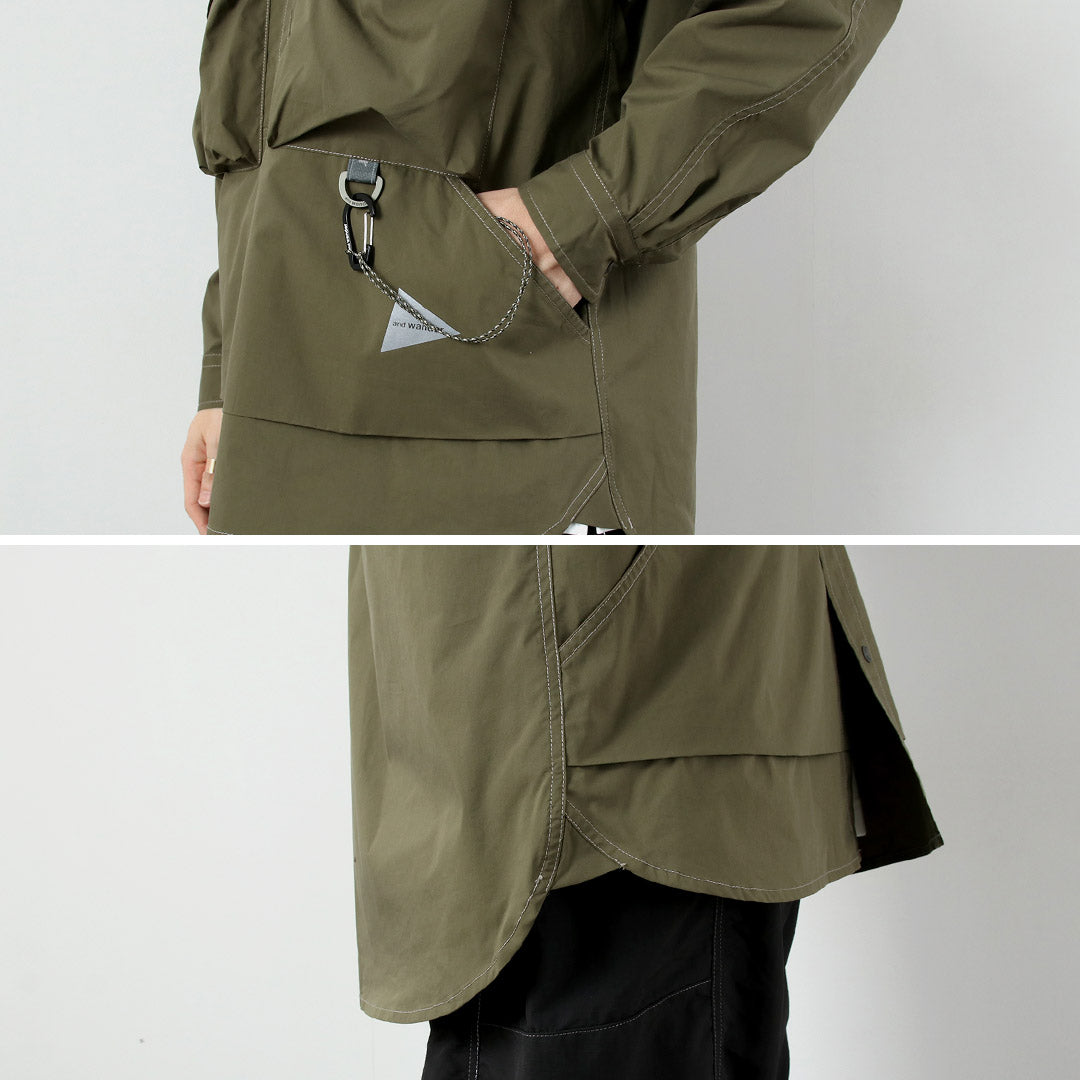 AND WANDER / Camisa Manga Larga Multibolsillos