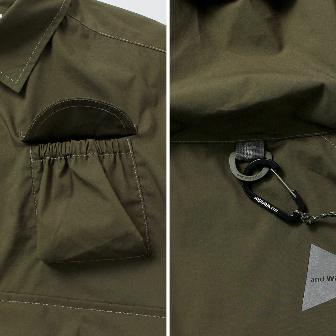 AND WANDER / Camisa Manga Larga Multibolsillos