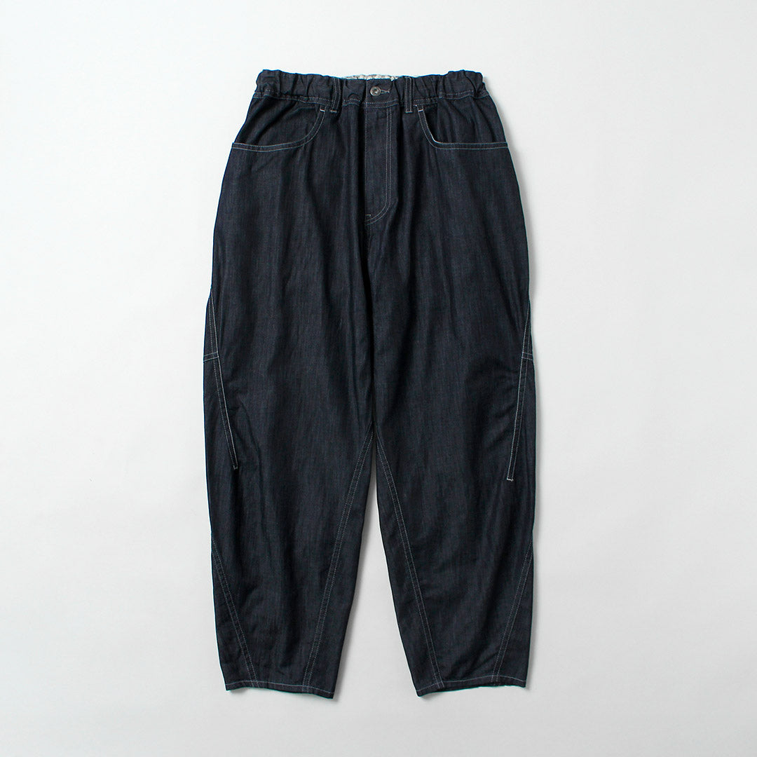 AND WANDER / Dry Easy Denim Wide Pants