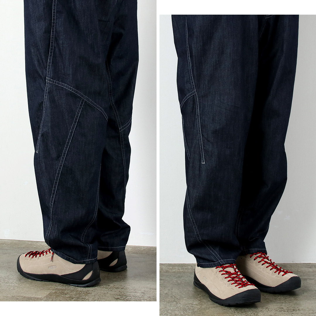 AND WANDER / Dry Easy Denim Wide Pants