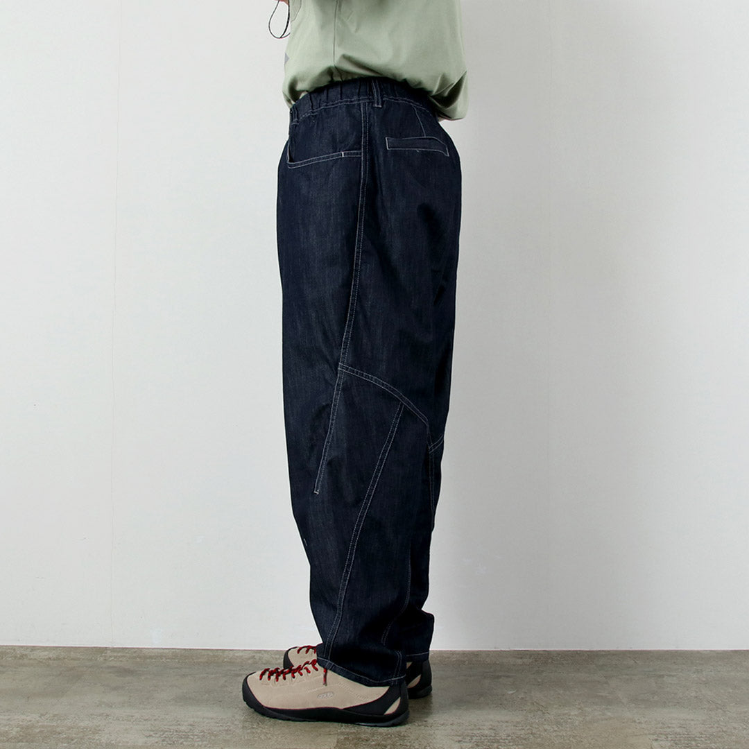 AND WANDER / Dry Easy Denim Wide Pants