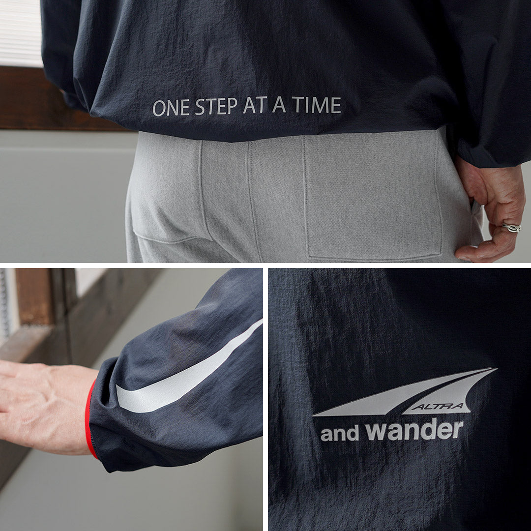 AND WANDER/ALTRA × and walk 透气防风夹克