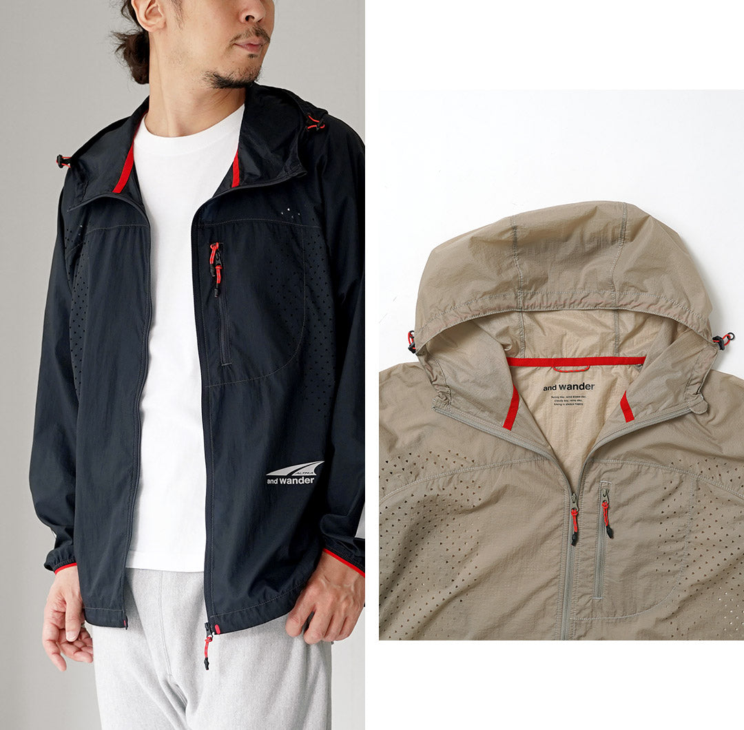 AND WANDER/ALTRA × and walk 透气防风夹克
