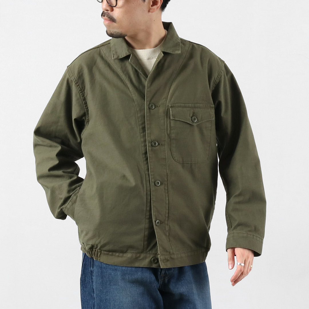 日本藍色牛仔褲 / 軍裝背緞夾克