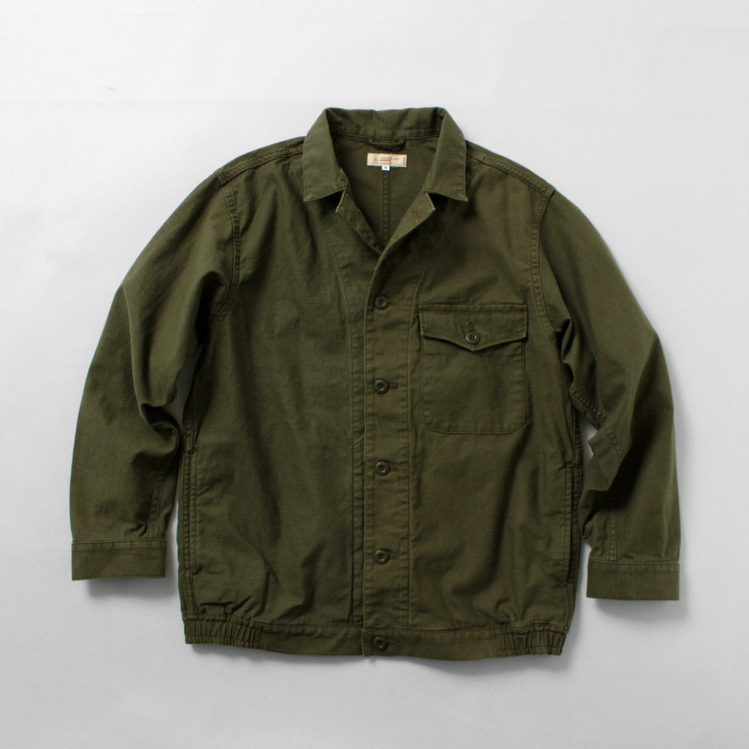 日本藍色牛仔褲 / 軍裝背緞夾克