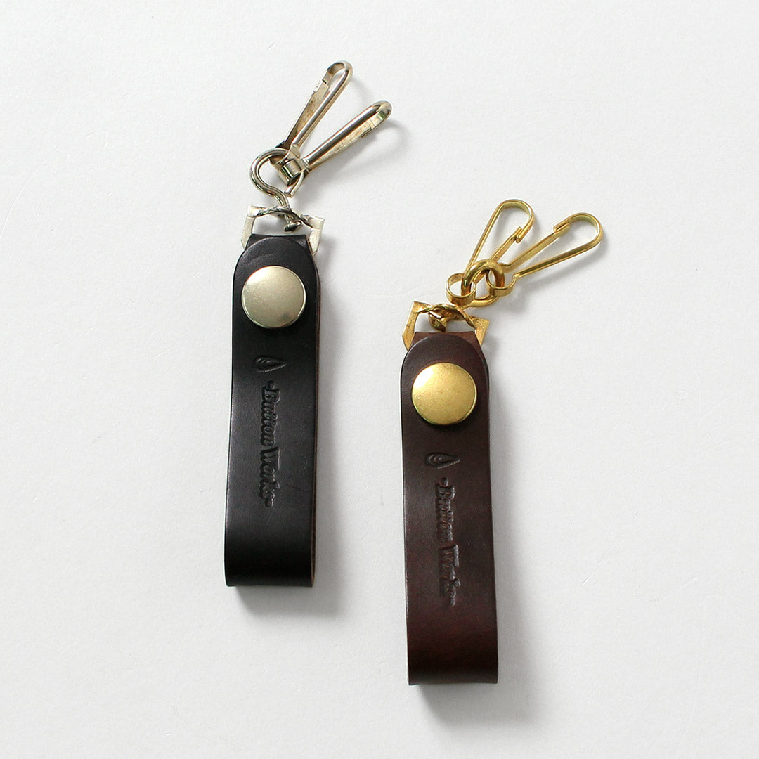 BUTTON WORKS / Porte-clés en cuir Chromexcel - Crochet d'ancrage North & Judd