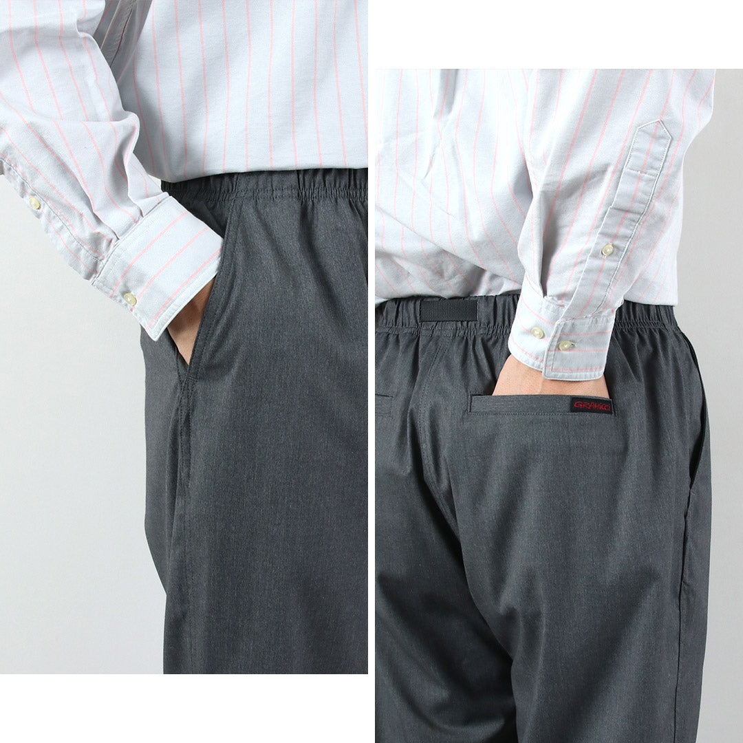GRAMICCI / Pantalones cónicos fáciles de gabardina exclusivos de Japón