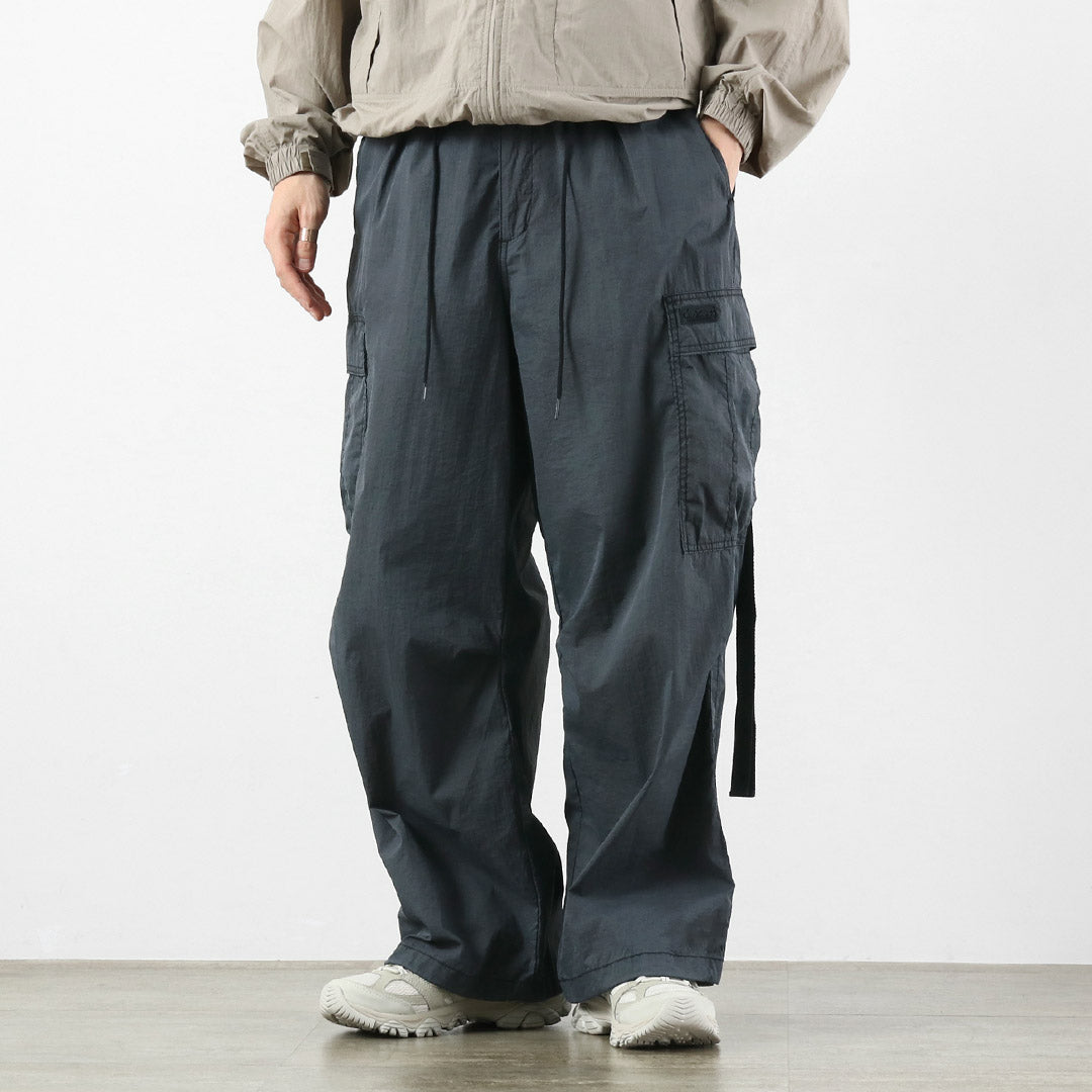 WILDTHINGS / Pantalon cargo en nylon double teinture