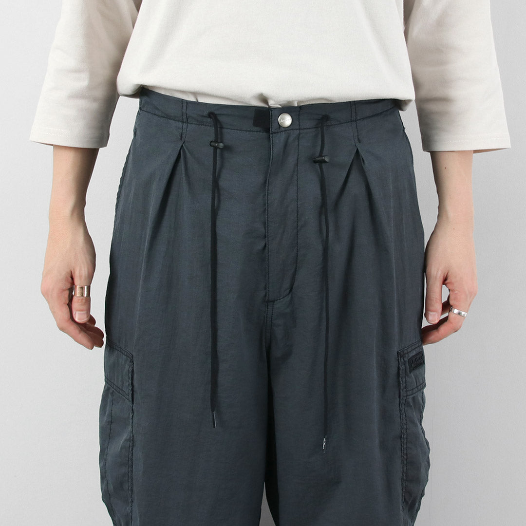 WILDTHINGS / Pantalon cargo en nylon double teinture