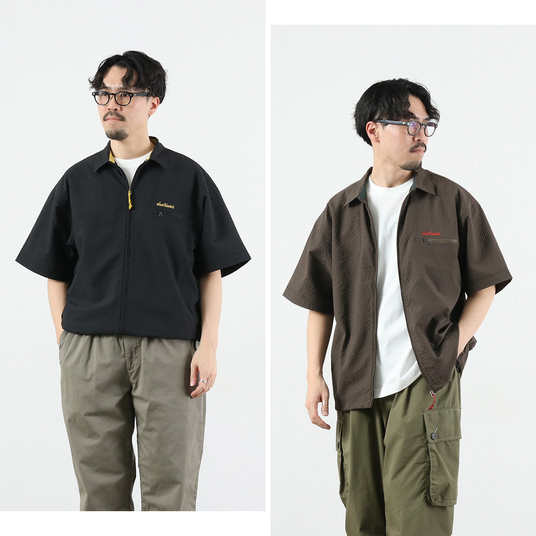 WILDTHINGS / 壁虎泡泡纱衬衫