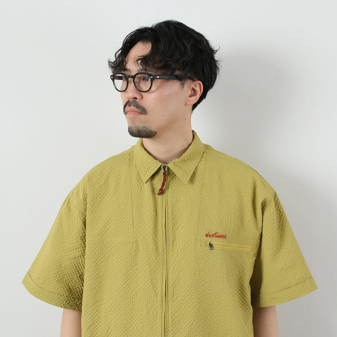 WILDTHINGS / 壁虎泡泡纱衬衫