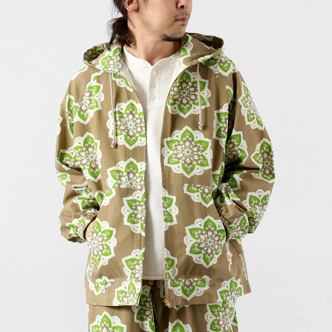 TENGA UN DÍA AGRADECIDO / Sudadera con capucha de playa con estampado de diseño redondo