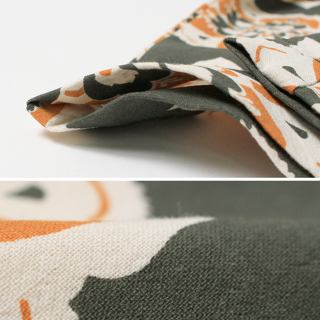 HAVE A GRATEFUL DAY / Round Design Print Ample Easy Pants