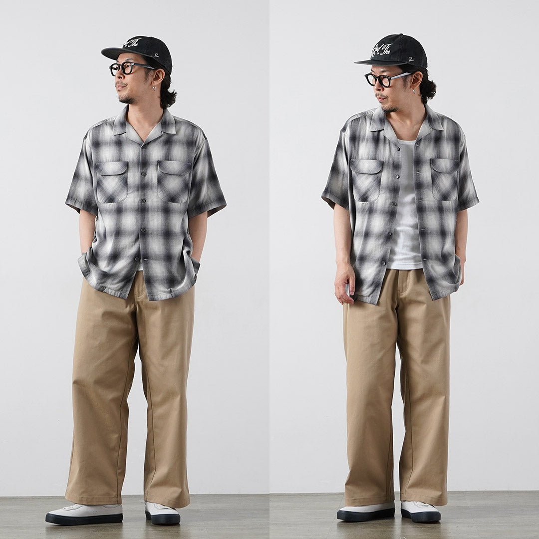 PENDLETON / Camisa Manga Corta Cuello Abierto